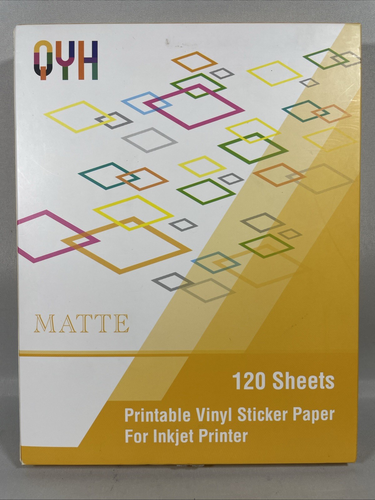 Premium Printable Vinyl for Inkjet Printer-120 Matte Waterproof Sticker Paper...