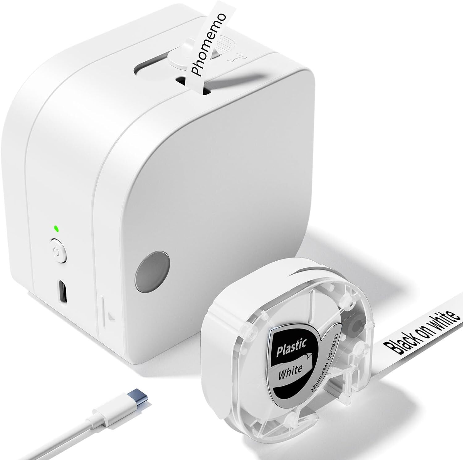 P12 Portable Label Maker Bluetooth Printer For Dymo Letratag 91201 91331 Tape