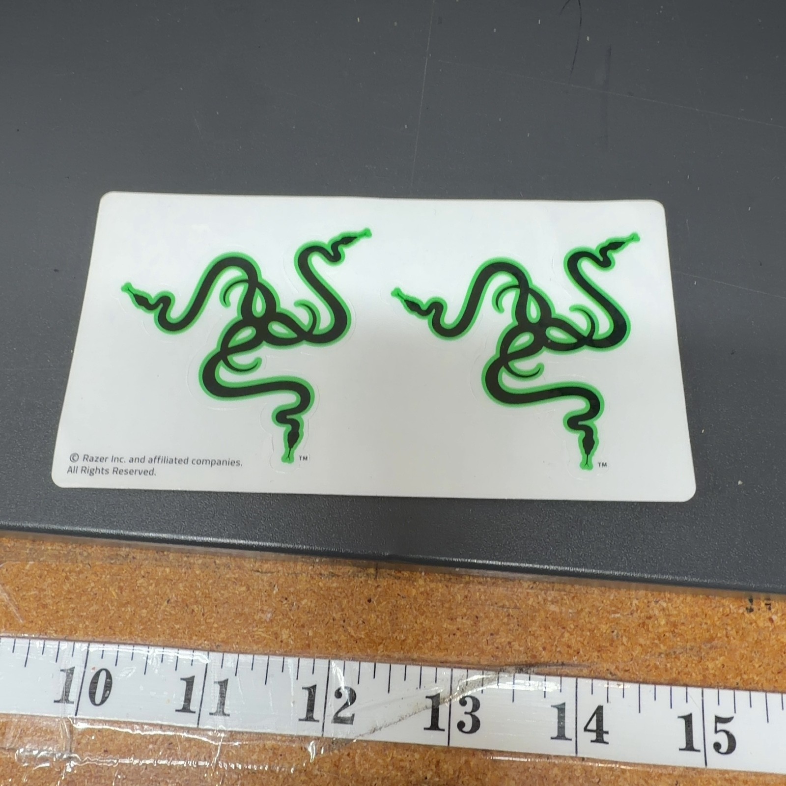 RAZER Triple Head Snake Logo Decal Stickers Green Black One Size
