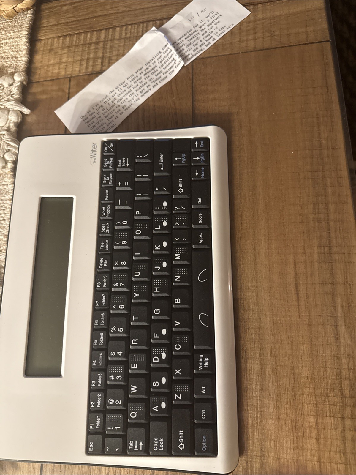 The Writer - Portable Word Processing Keyboard | NO INFRARED RECEIVER