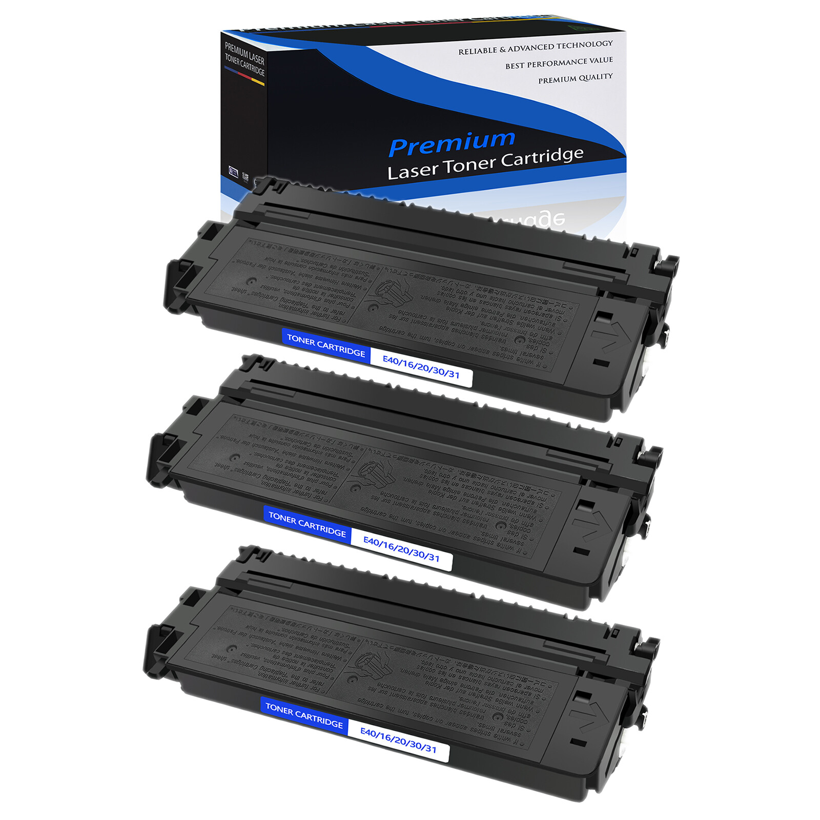 3PK Toner Compatible E40 for Canon E-40 PC770 PC775 PC785 PC790 PC320 PC325