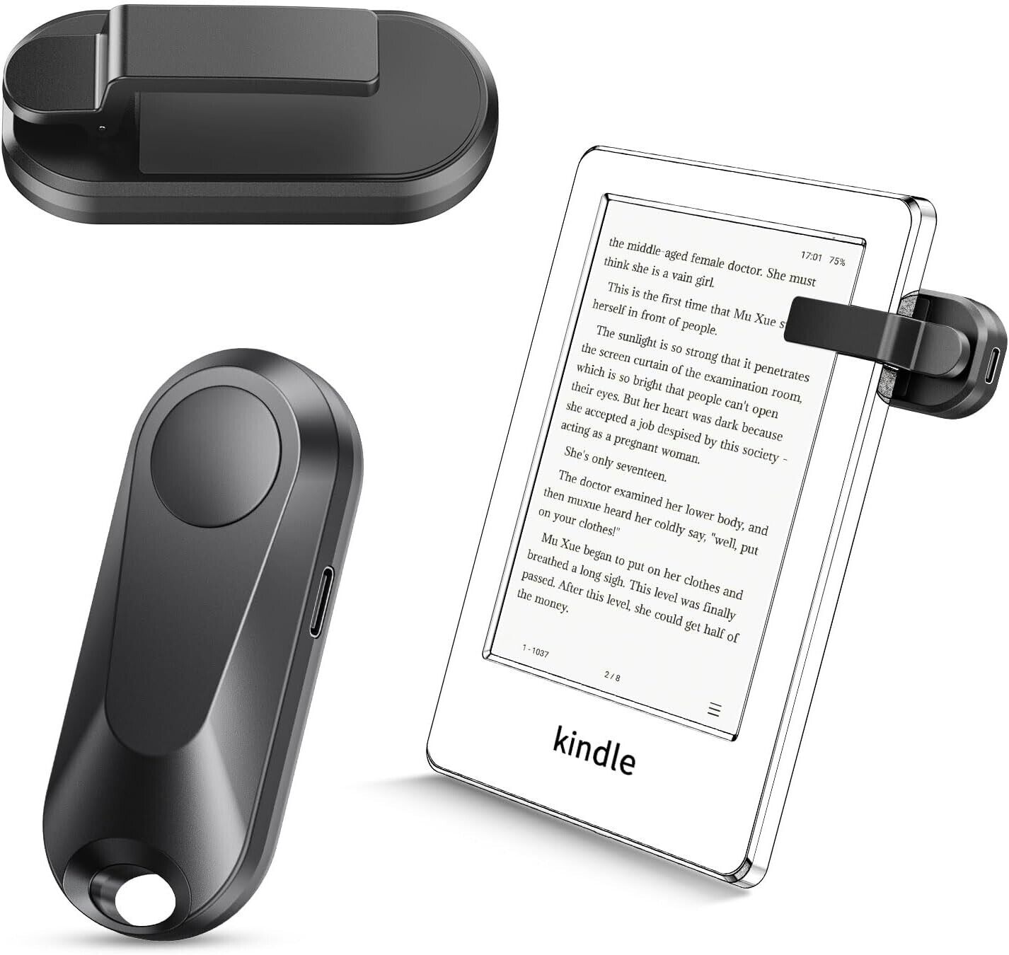 K2 RF Remote Control Page Turner for Kindle Paperwhite Accessories Ipad Reading