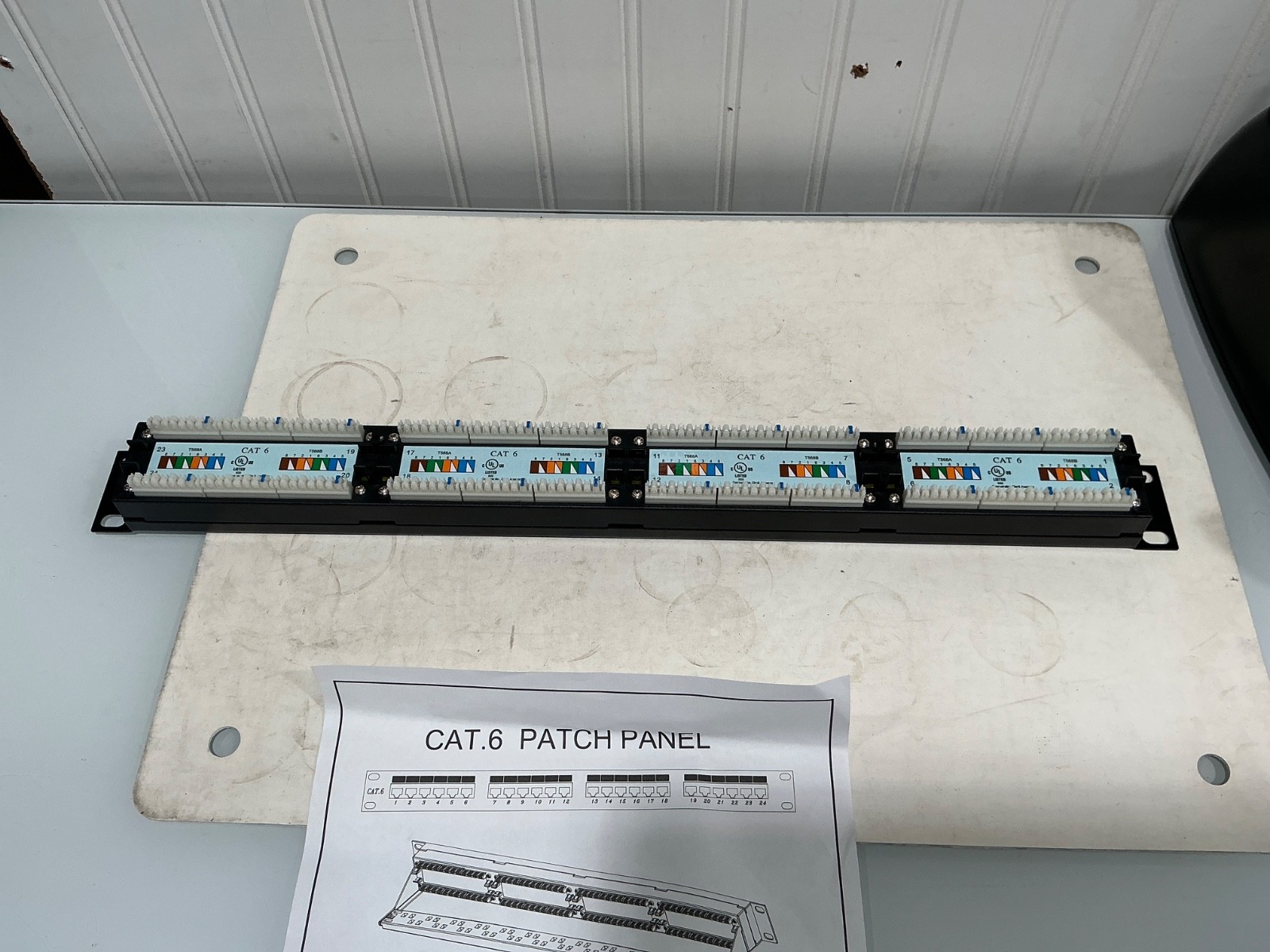 Liberty 24 Port Cat 6 Rack Mount Patch Panel - 1U, TAA Compliant (Qty 2)