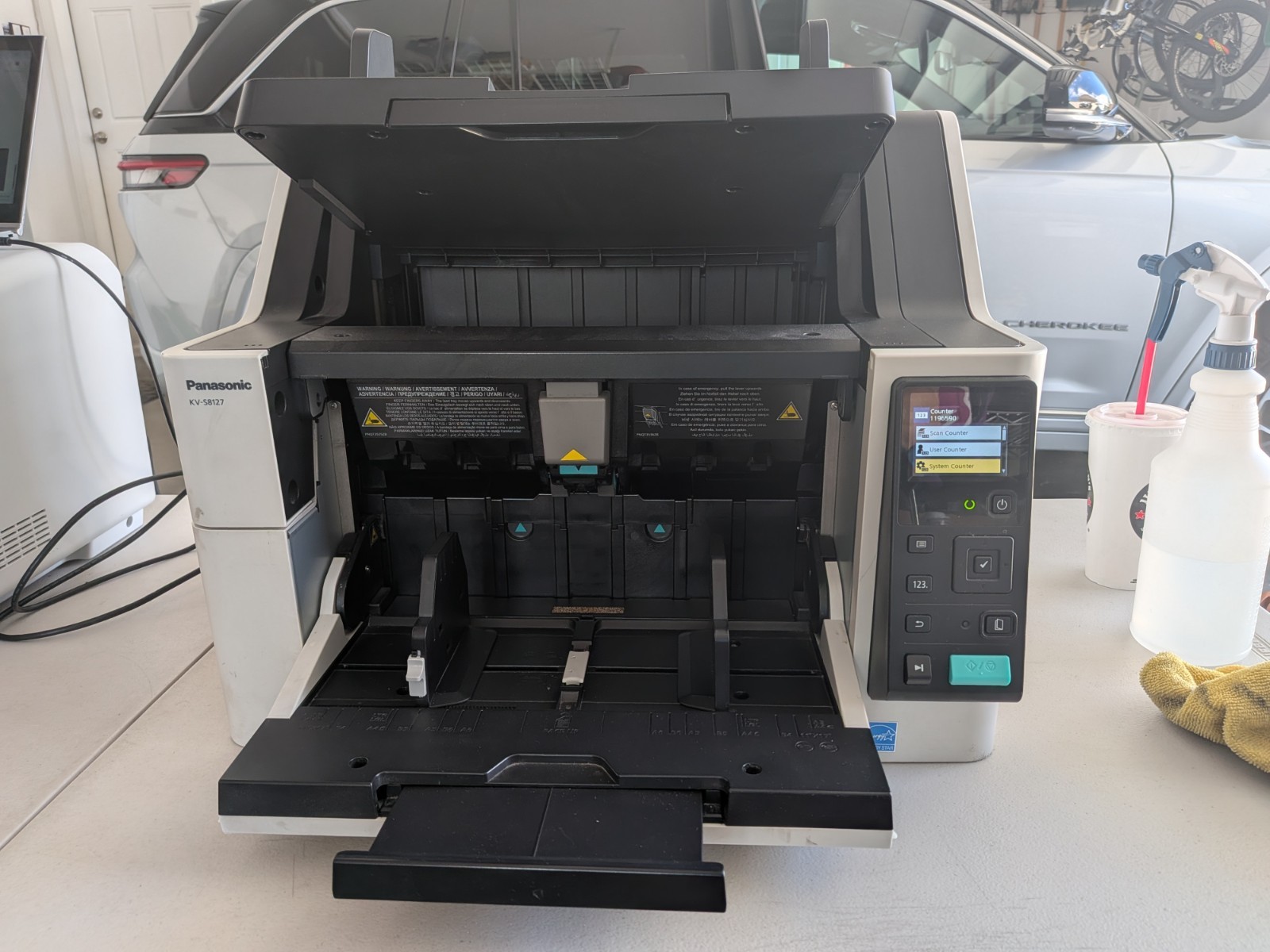 Panasonic KV-S8127 Production Scanner Good Working Condition with 1196590 scans