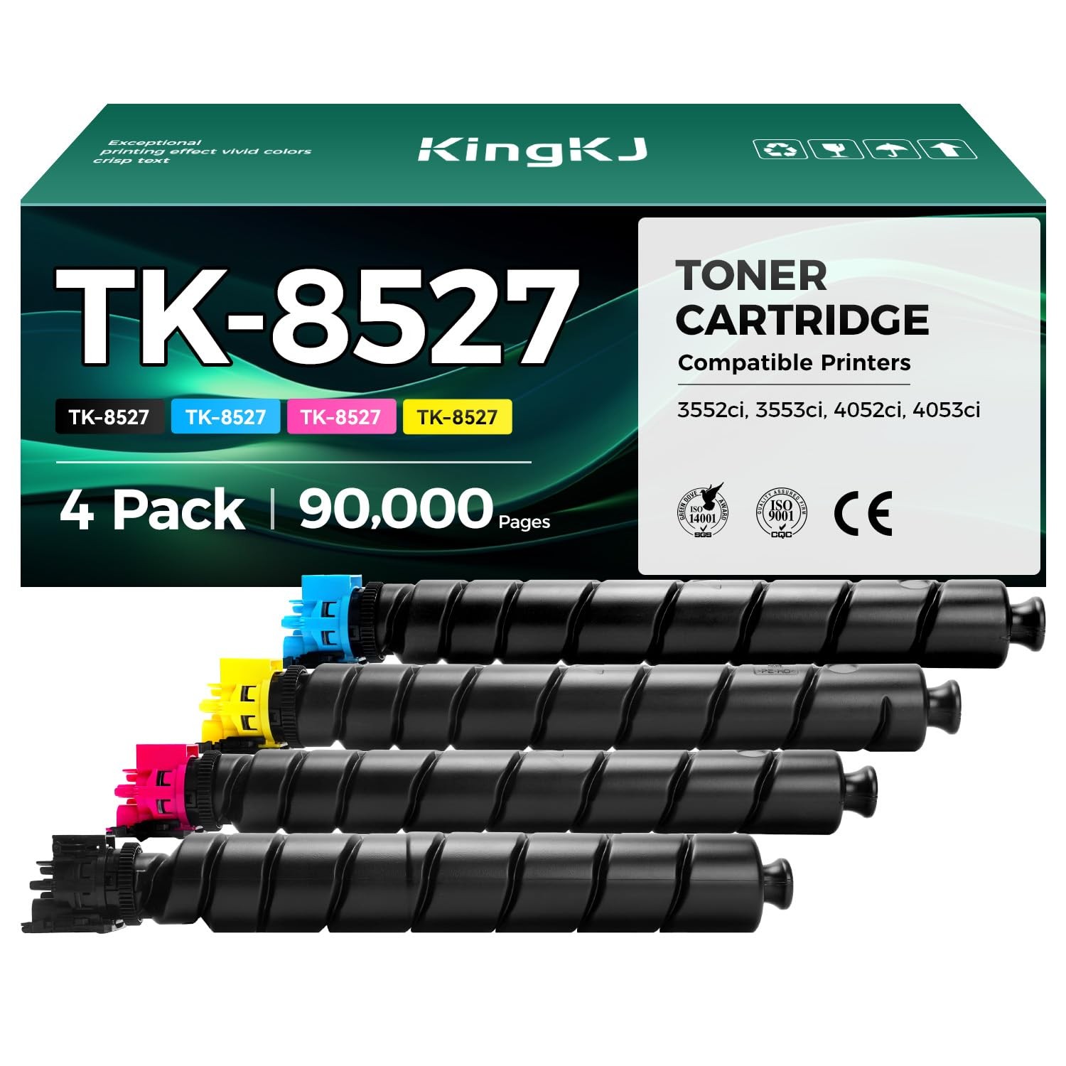 TK-8527 TK8527 Toner Cartridge -4Pack, -4Pack