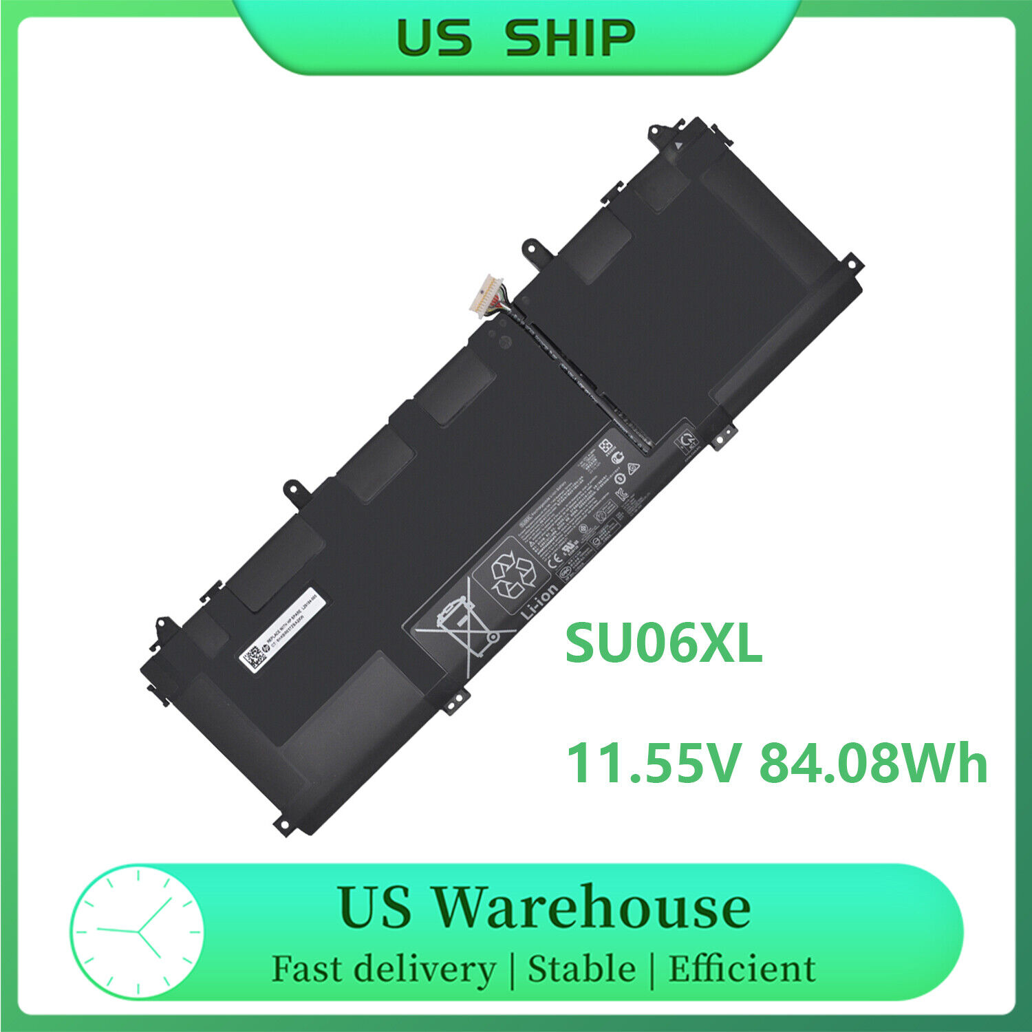 New SU06XL battery for HP Spectre x360 15 DF0013DX DF0033DX DF0008CA DF1020CA
