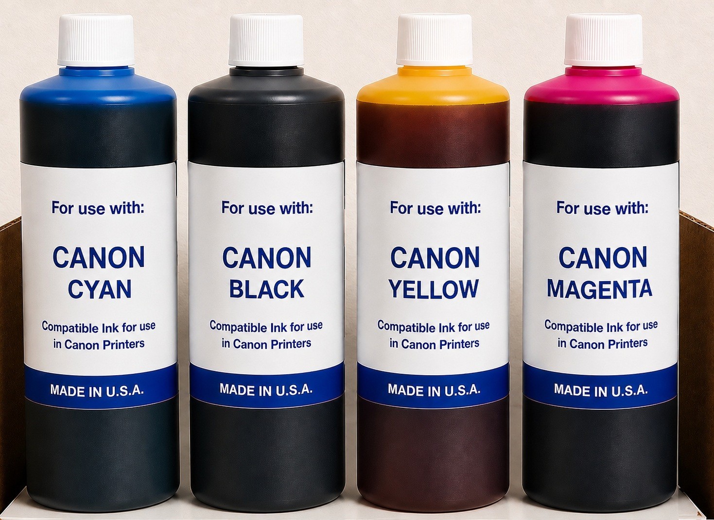 4 x  NEW COMPATIBLE BULK INK REFILL  CANON PIXMA MG2522 /  2522 (CYMK) (4,000ML)