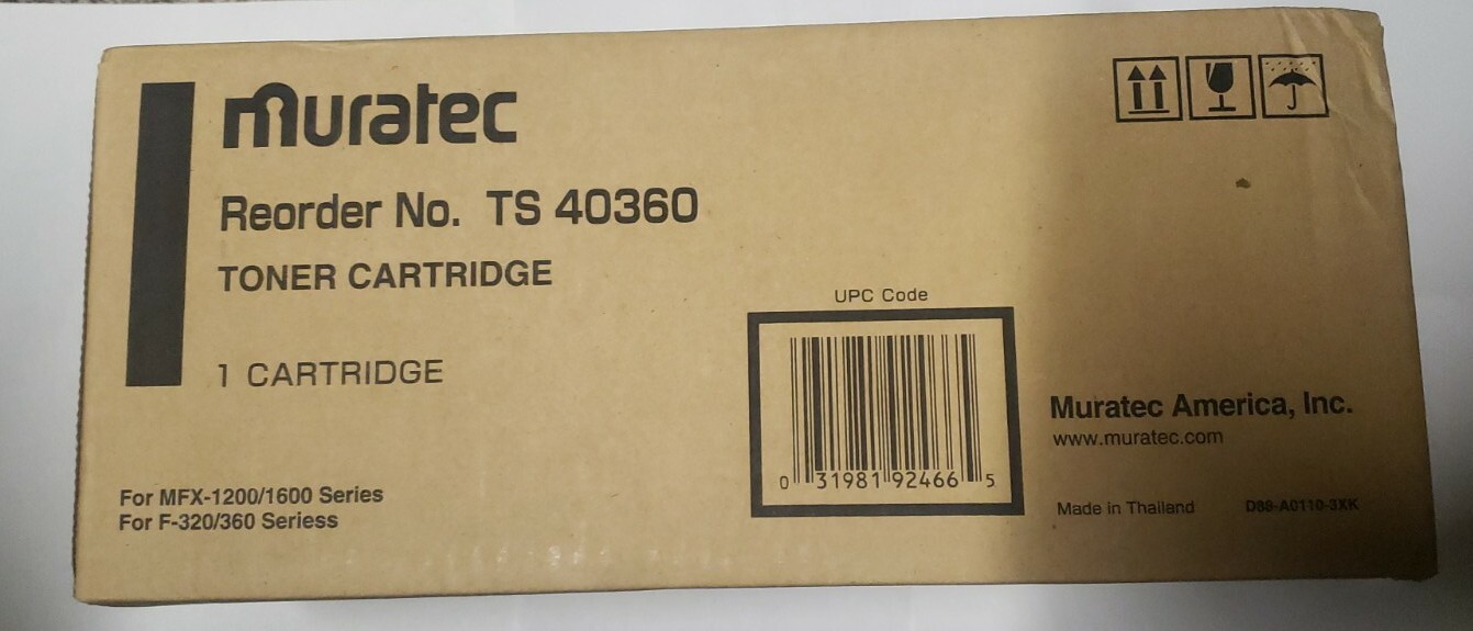 Genuine Muratec Mfx 1200 1600 Toner