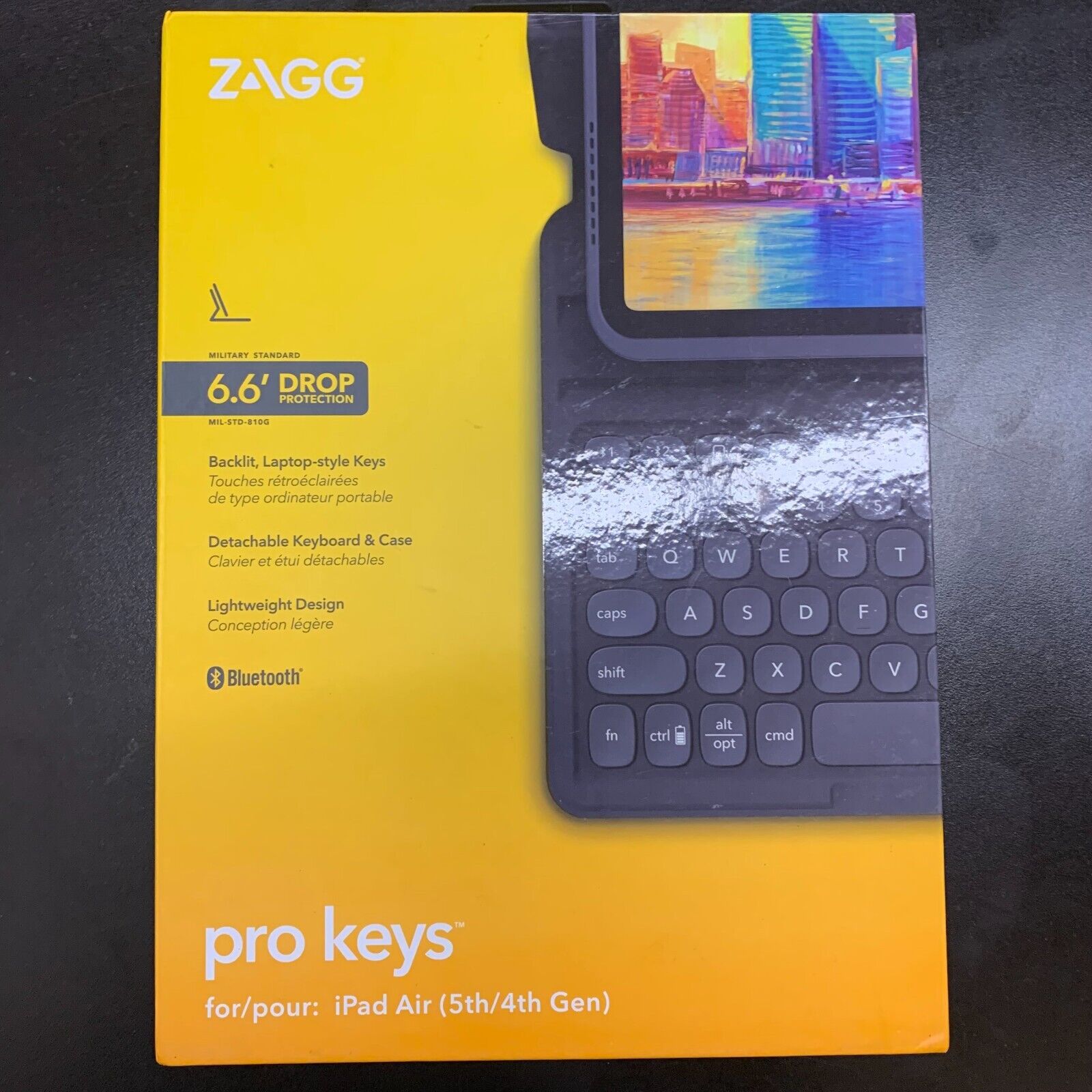 ZAGG Pro Keys Wireless Bluetooth Keyboard & Case For Apple iPad Air(5th/4th Gen)