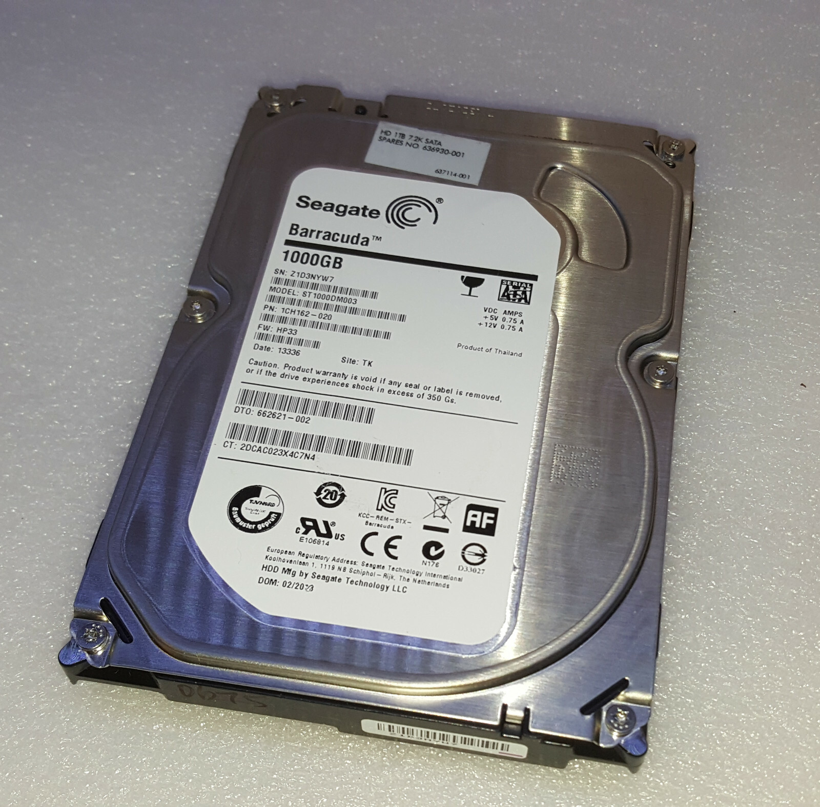 HP Pavilion P6-2100 - 1TB Hard Drive - Windows 7 Professional 64 Bit Installed