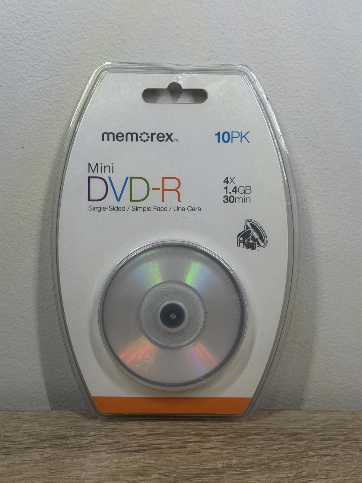 Memorex MINI DVD-R 1 .4 GB 30 Min Single Sided 10 Pack New Sealed 