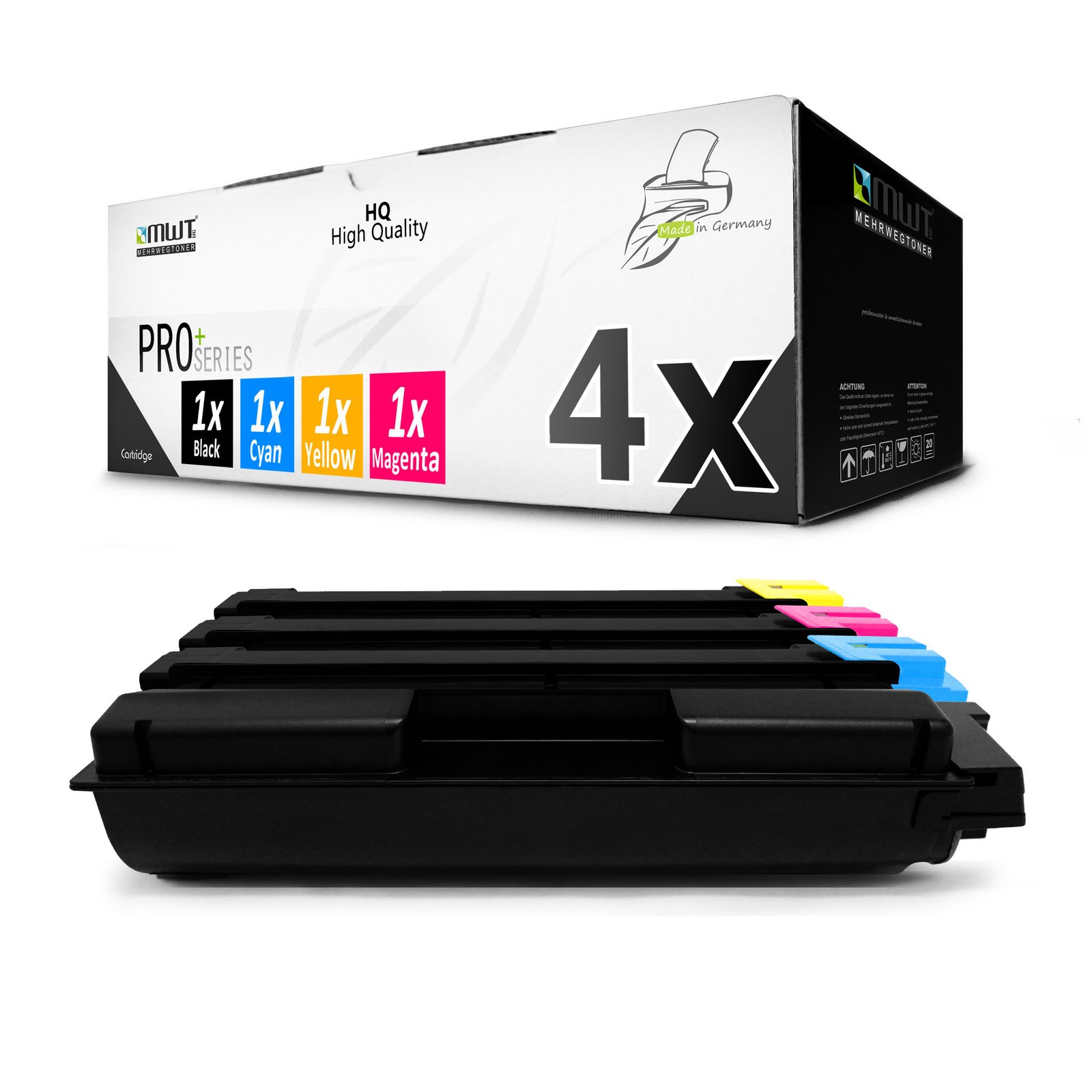 4x per Cartridge for Kyocera Copystar CS 406 ci With Per Ca. 15.000/20.000 Pages
