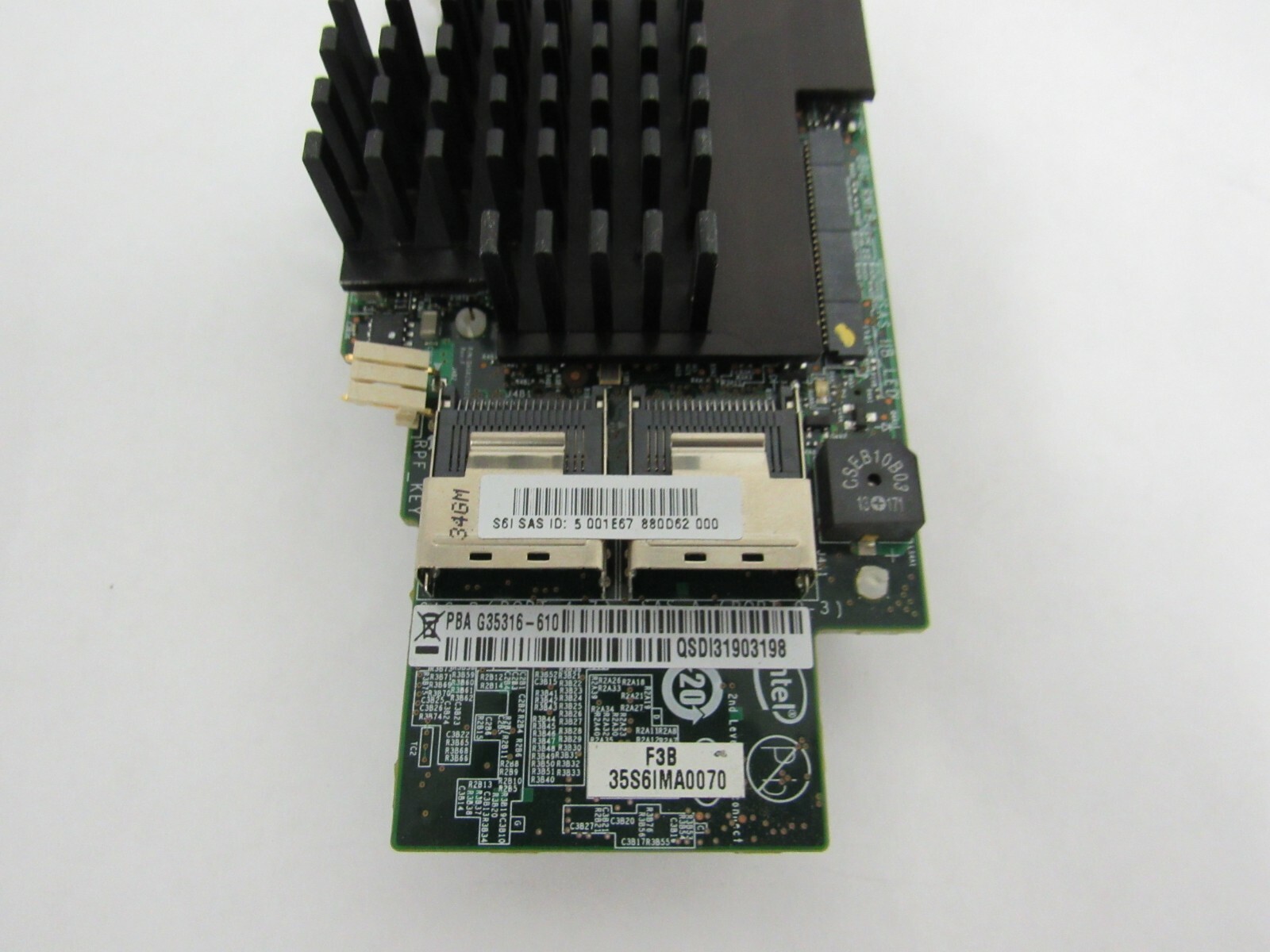 INTEL G35316-610 Dual Port S6I 6G SAS RAID Card 70-3