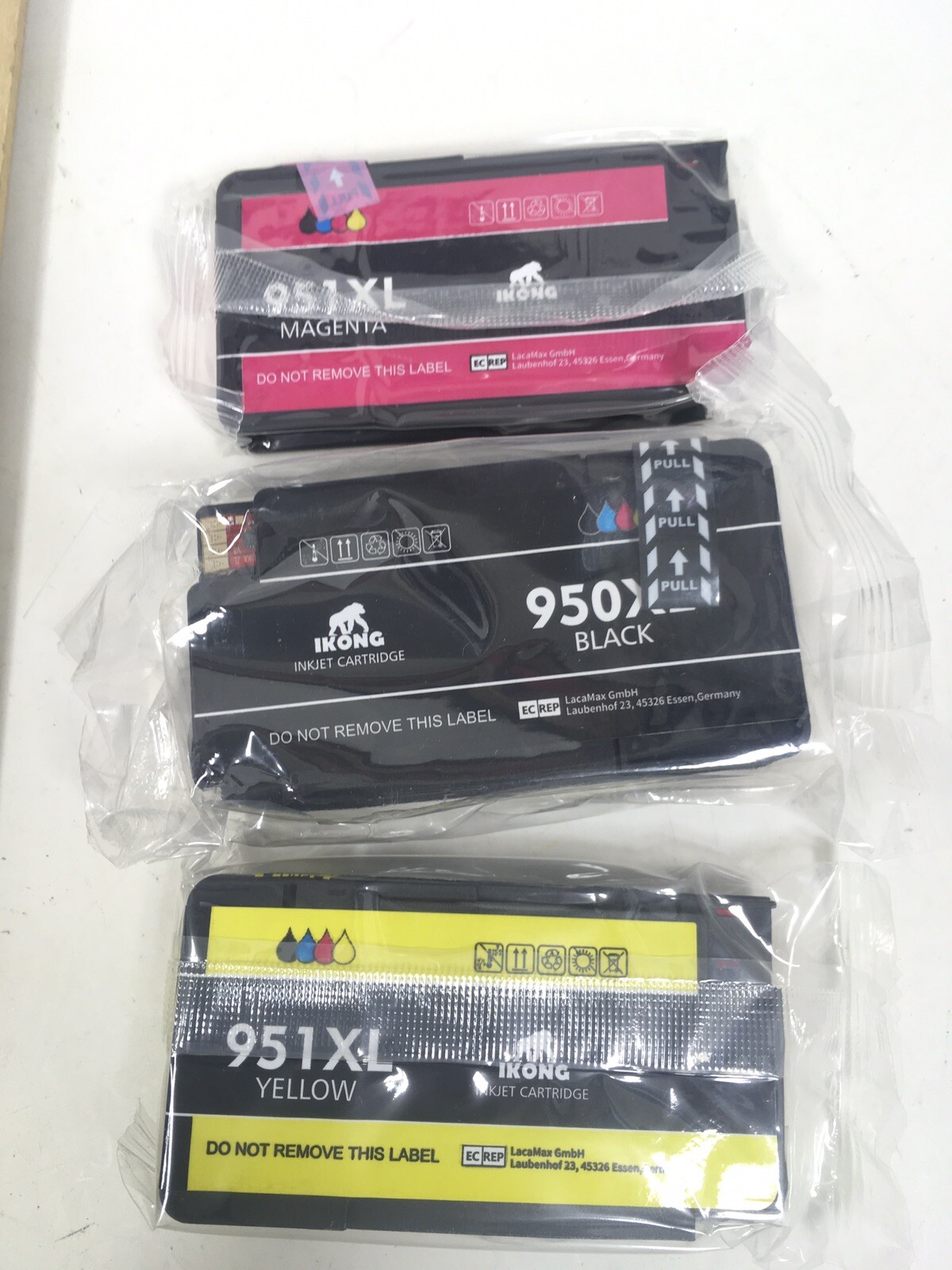 Ikong Compatible Ink Cartridge for HP 950XL 951XL Black Ink Magenta Yellow