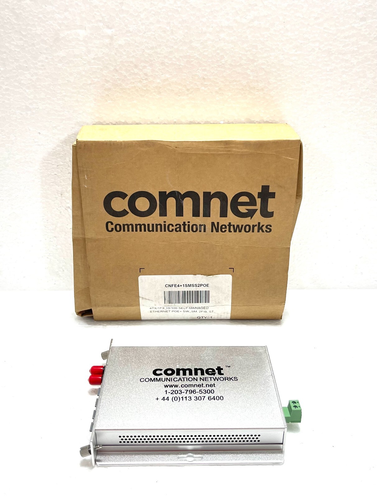 Comnet CNFE4+1SMSS2POE | 10/100Tx 4Tx/1Fx Ethernet Self-Managed Switch