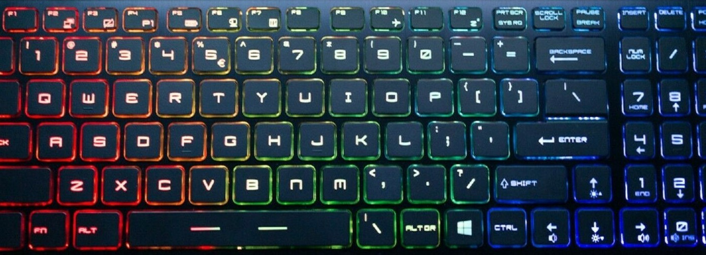 New Backlit Crystal Clear RGB Keyboard US English UI MSI GL62 GL62M GL72 GL72M