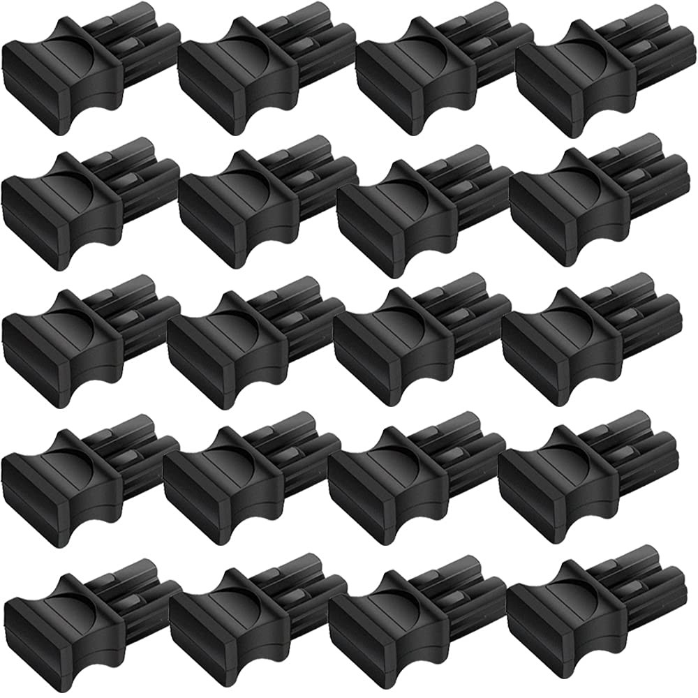 Fiber Mall 20pcs SFP+ QSFP+ Black Silicone Dust Caps