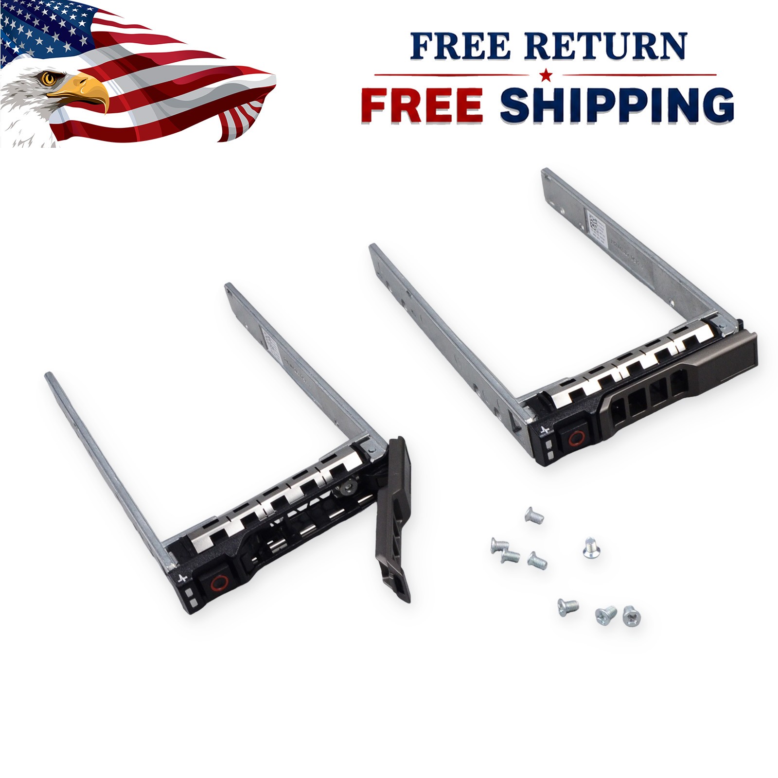 2 Pack 2.5in Hot Swap Drive Caddy For Dell PowerEdge R730 R630 R430 G176J Set