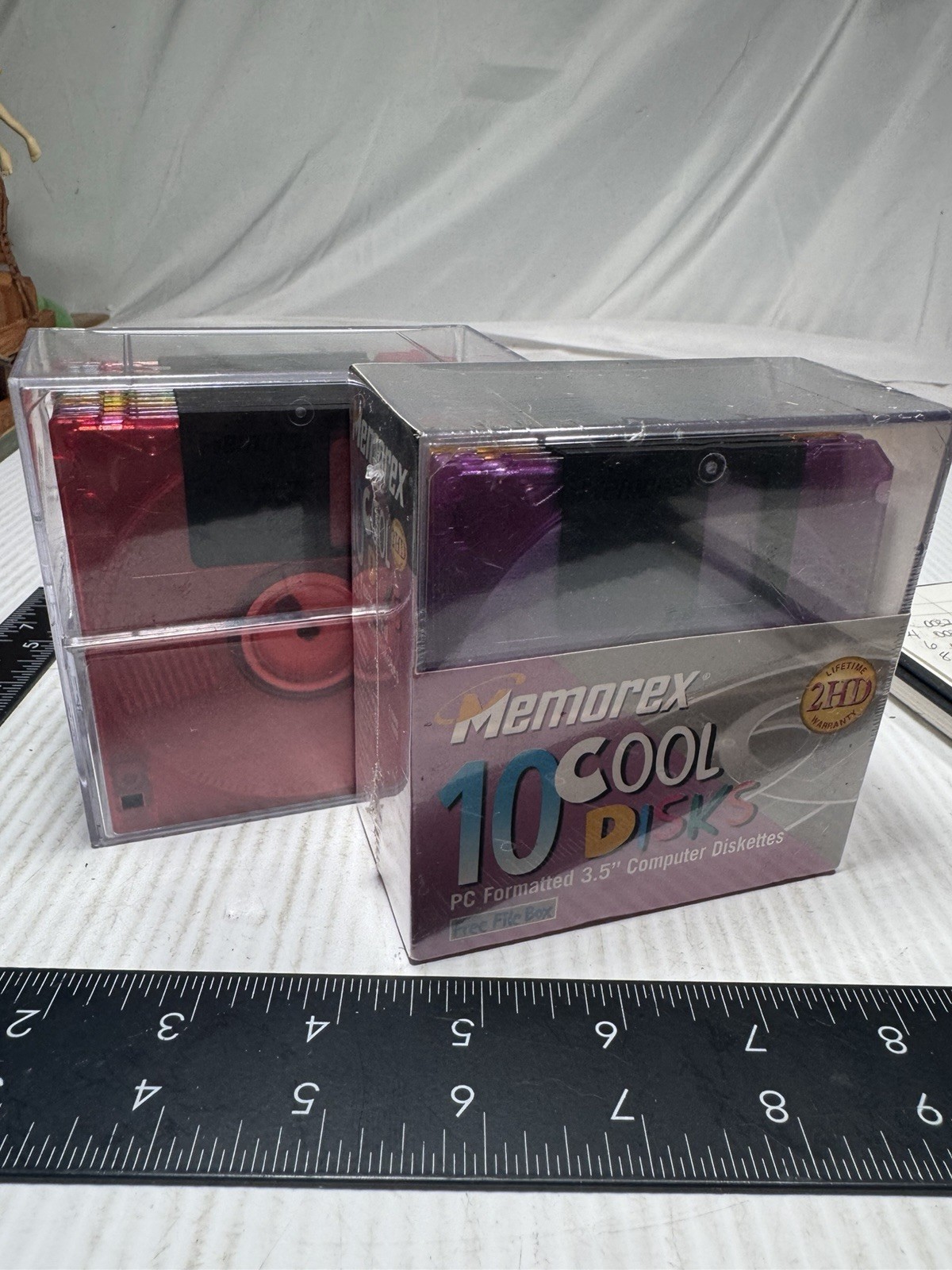 Memorex 10 COOL DISKS 2HD PC Formatted 3.5" Computer Diskettes Sealed + 13 Extra