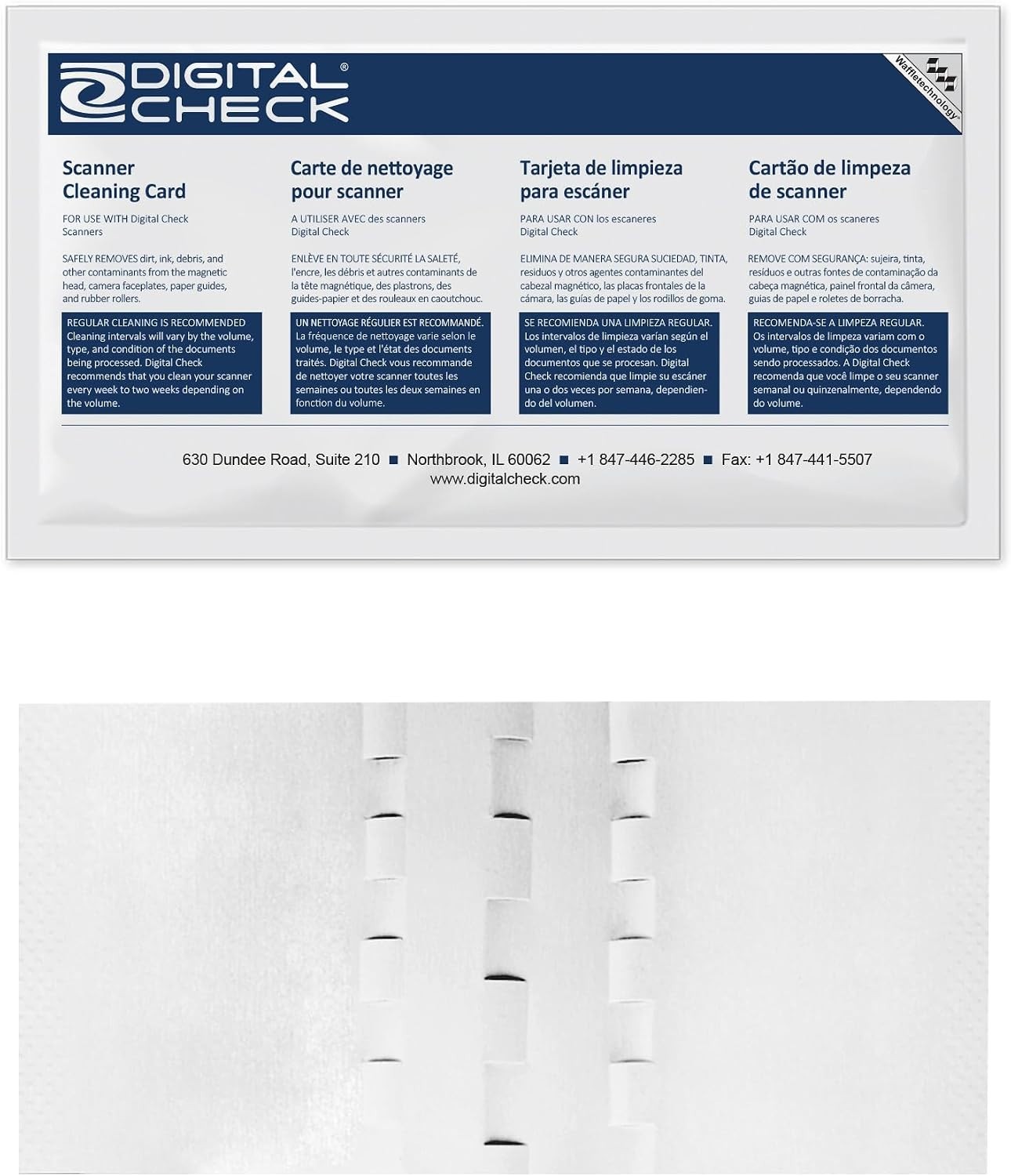 15 Count Check Scanner Cleaning Cards - Enhances Accuracy & Quality