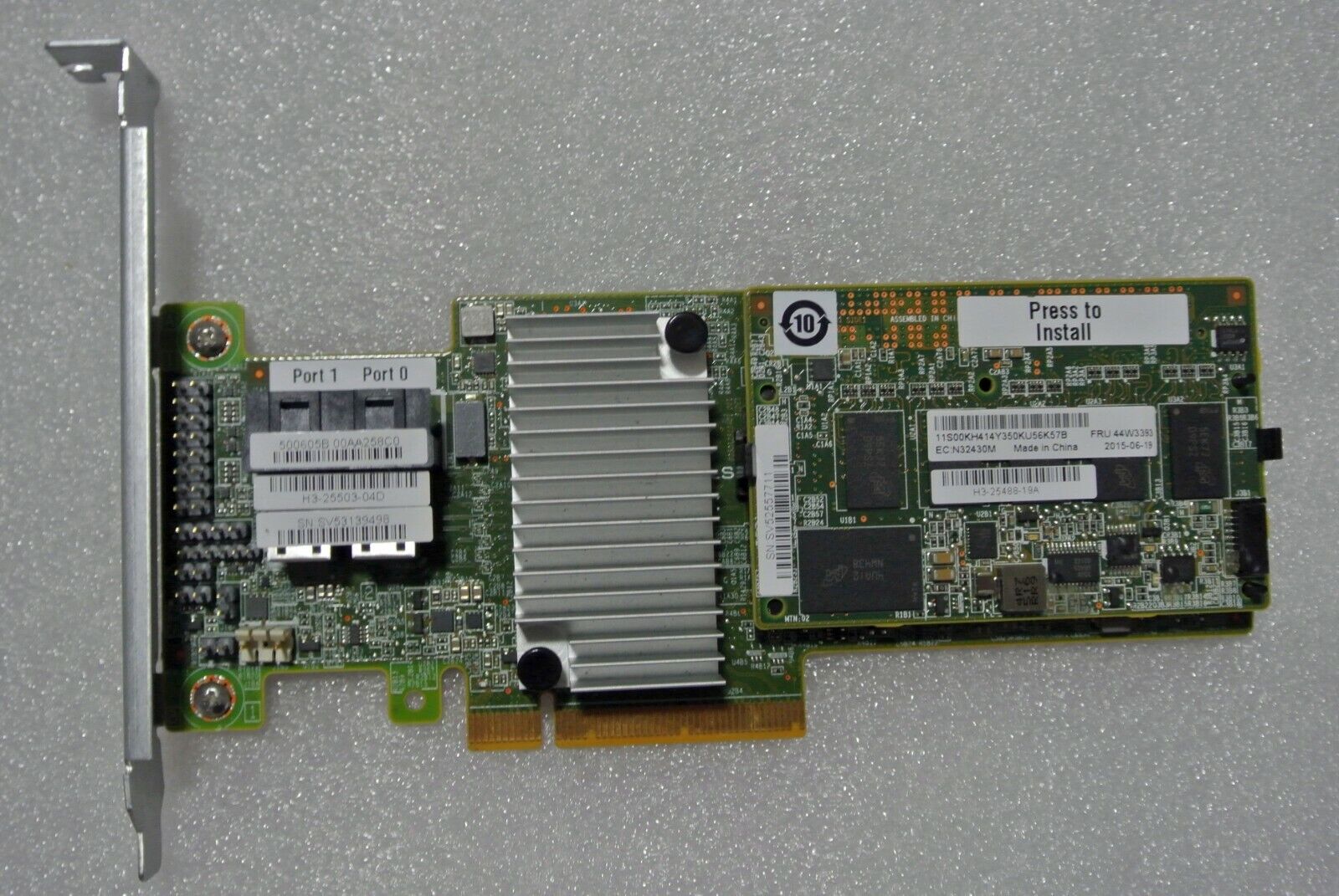 IBM ServeRAID 1GB CACHE M5210 1G Cache 6GB/12GB SAS/SATA RAID5 Adapter 46C9111
