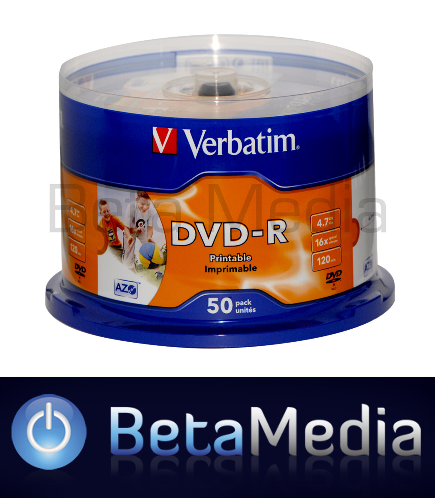 300 x Verbatim blank DVD-R 16x 4.7BG - FULL HUB Wide Printable DVD Discs