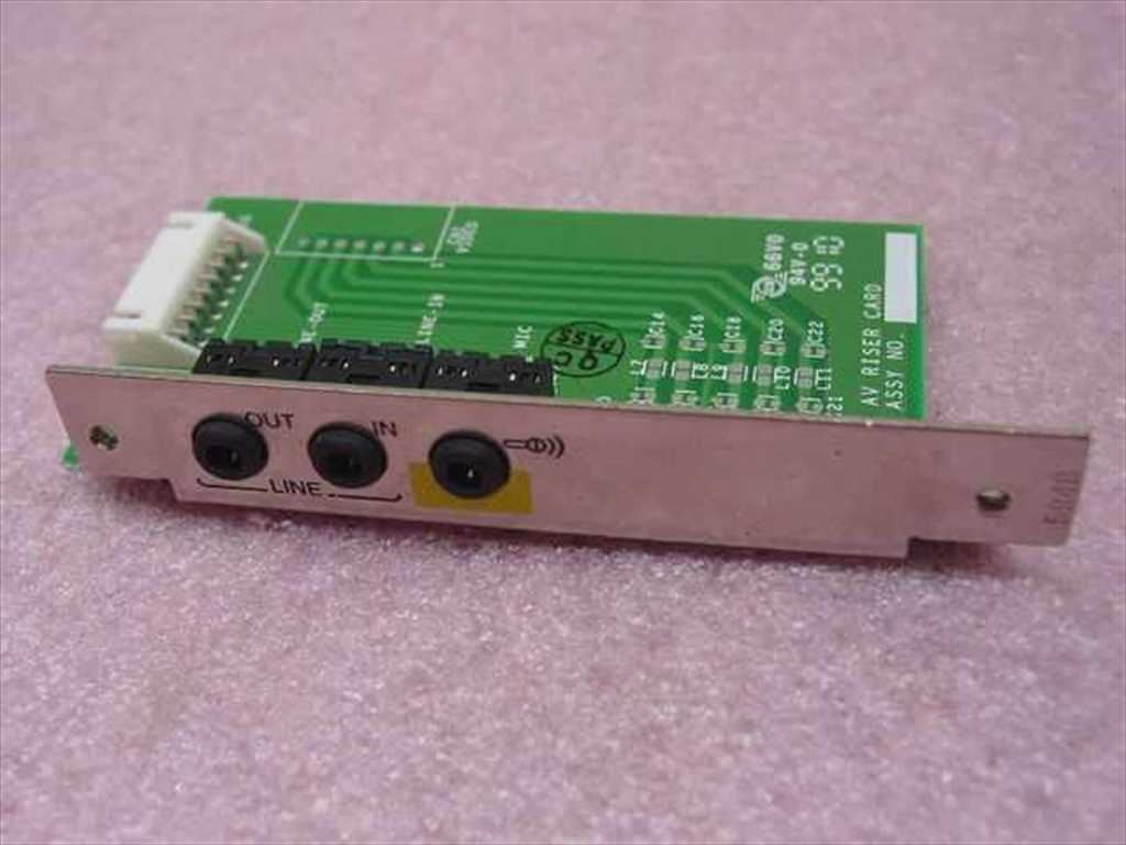 HP 5064-8577 Audio Riser Card Rev A Line-In Line-Out Mic 3.5mm S-Video AV