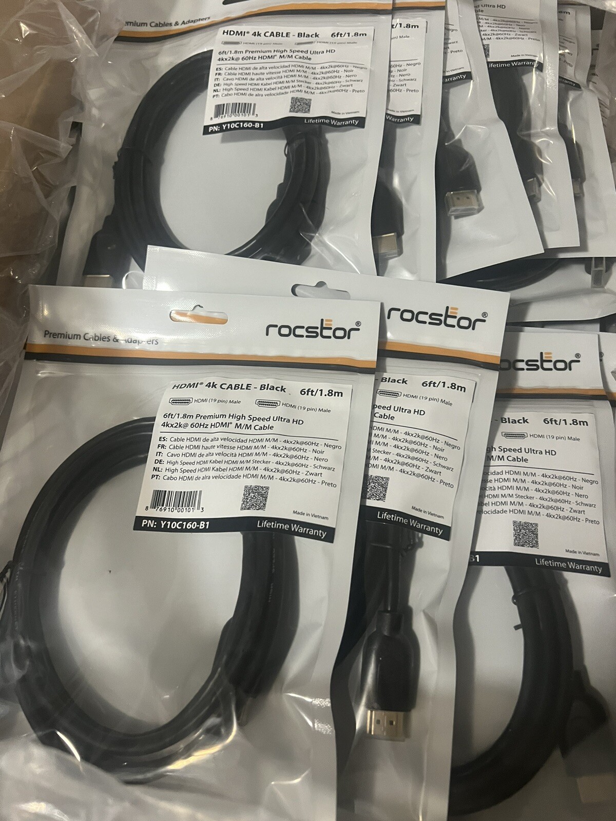 50X Rocstor Premium 6 ft 4K High Speed HDMI to HDMI M/M Cable