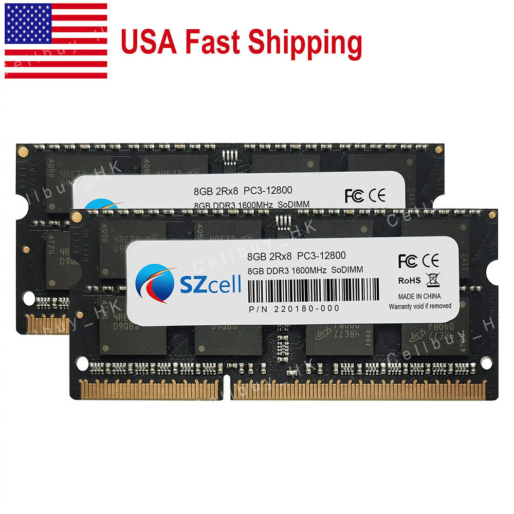 USA 16GB 2x8GB DDR3L-1600Mhz 1.35V SODIMM Laptop Memory For Apple iMac14,2-A1419