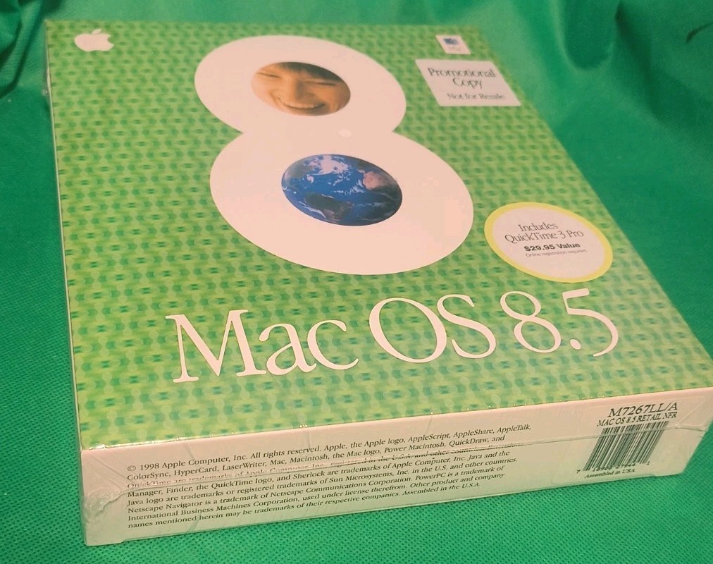 NEW Apple Mac OS 8.5 (1998) Operating System CD-ROM Promotional SEALED