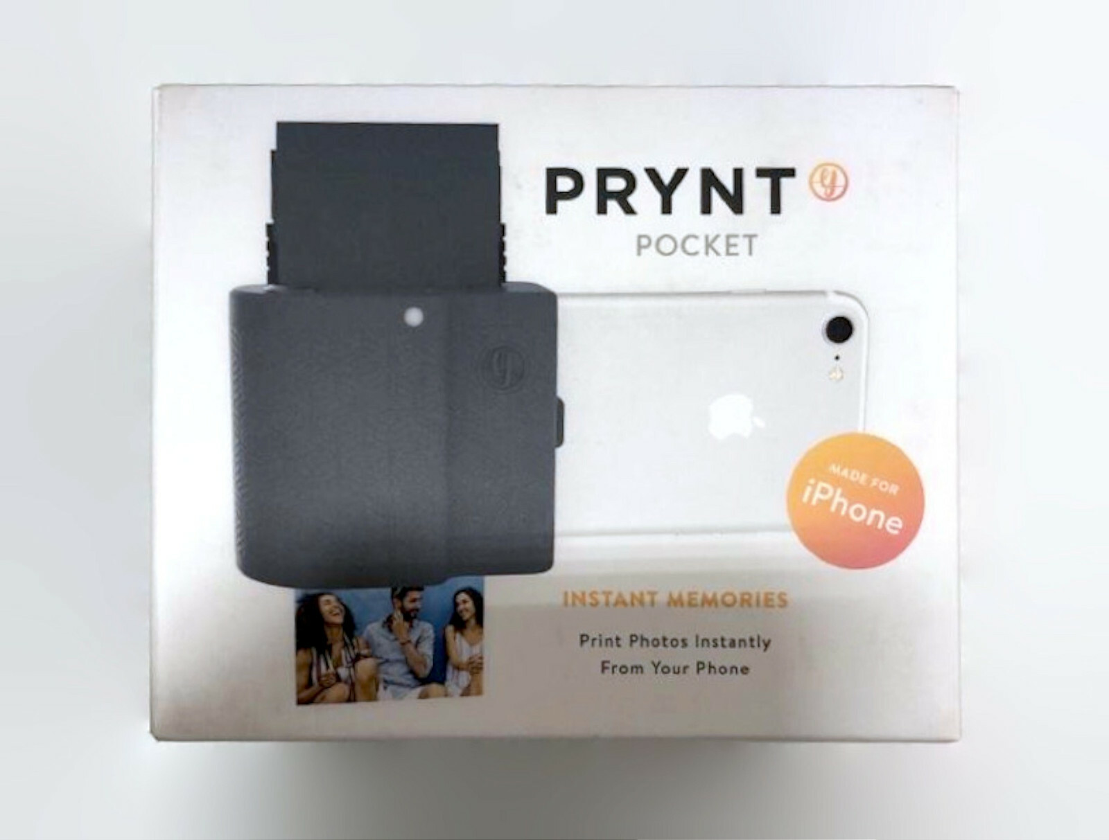 NEW Prynt Pocket Instant Photo Printer for iPhone Graphite PW310001-DG 2x3 zink