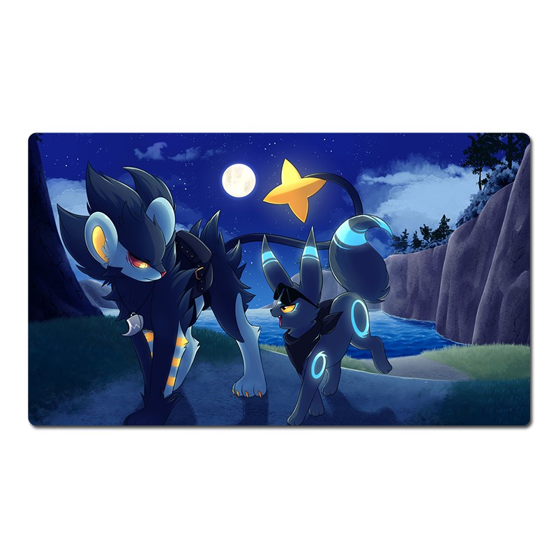 Luxray Umbreon Board Game Pokemon Table Playmat TCG CCG Mat Mouse Pad Mousepad 