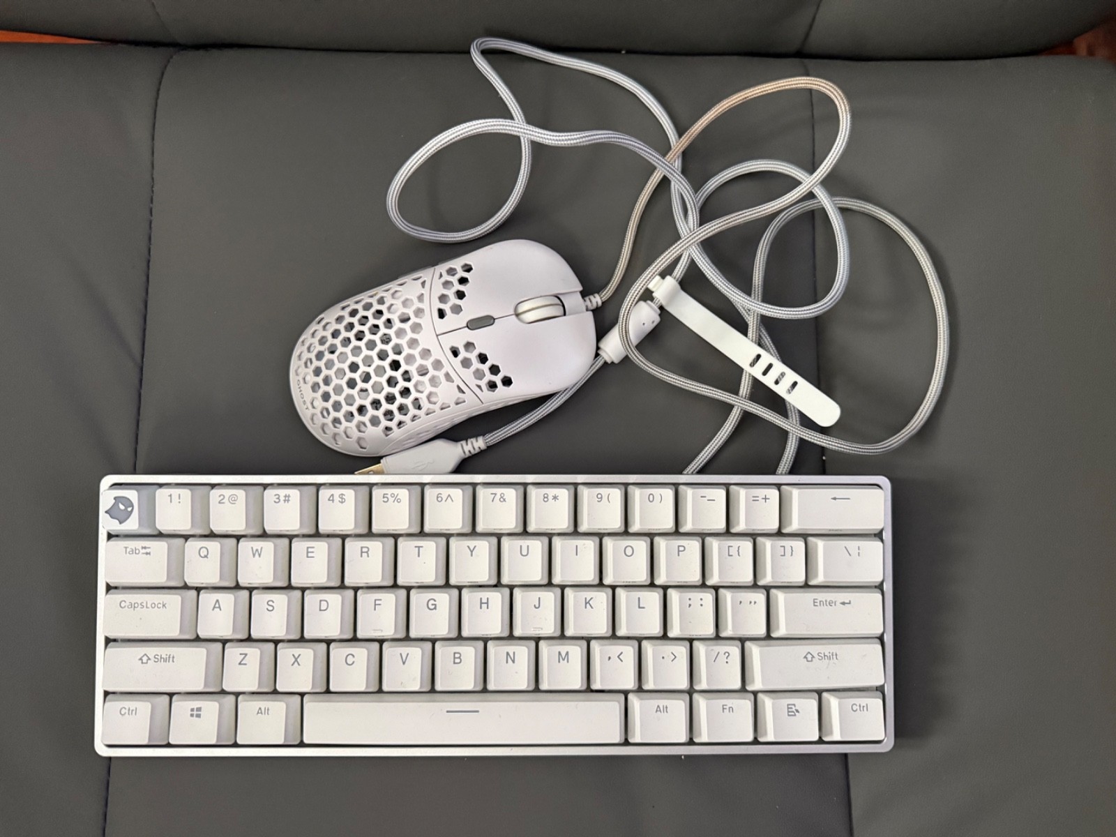 Ghost K1 60% Wireless Mechanical Keyboard + M1 Ultralight Mouse White