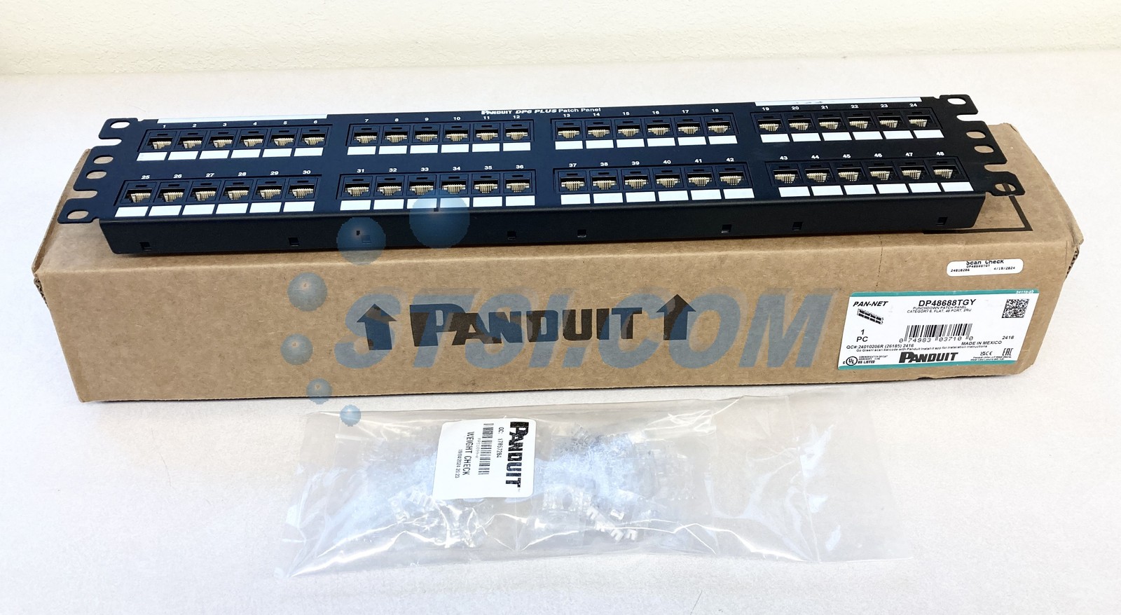 Panduit DP48688TGY DP6 48-Port Cat6 Patch Panel, New Open Box ~STSI