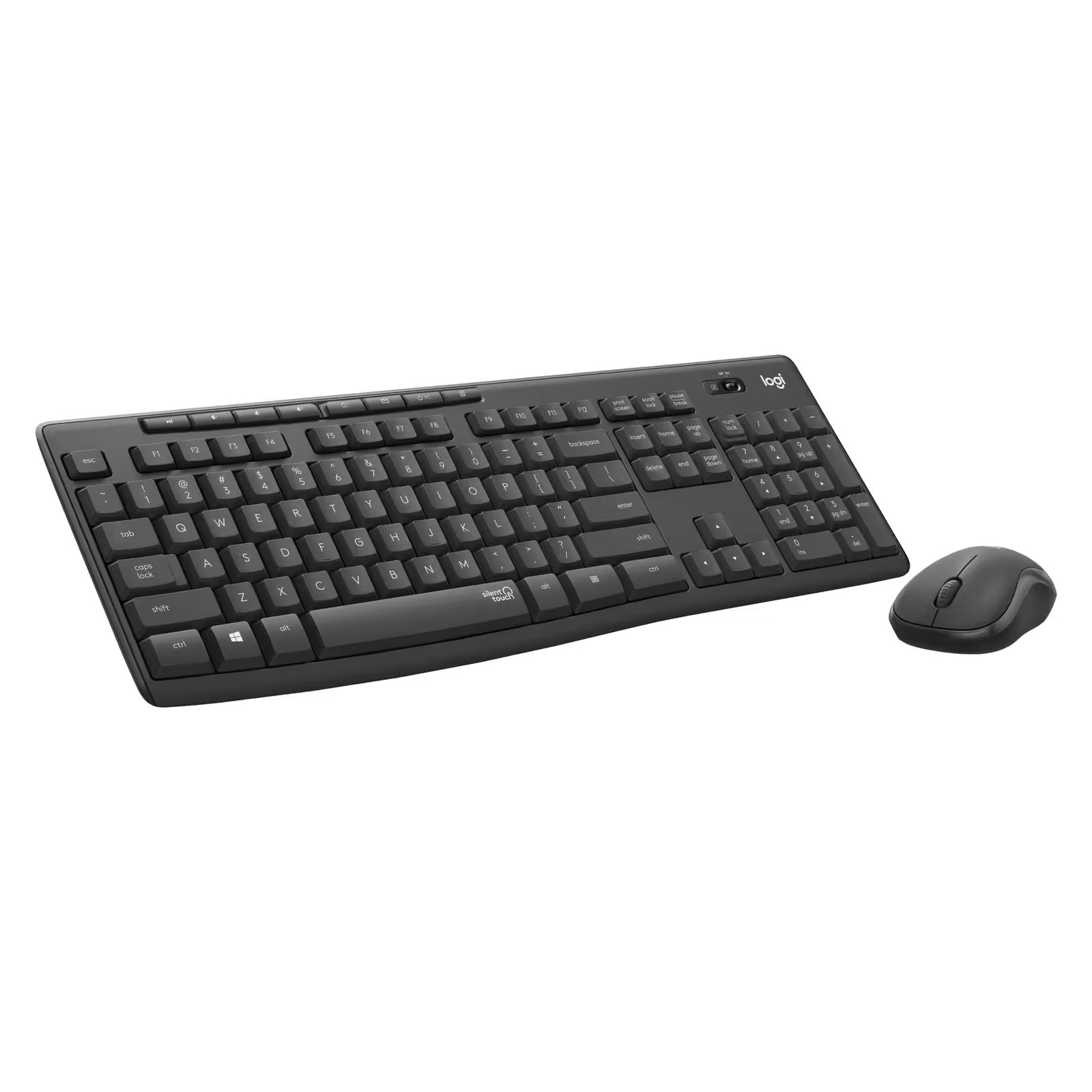 Logitech - MK295 Full-size Wireless Membrane Keyboard and Mouse Combo for Win...