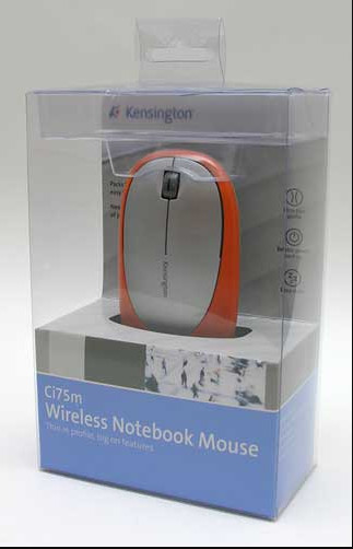 Kensington Ci75m Wireless Notebook Mouse, ORANGE