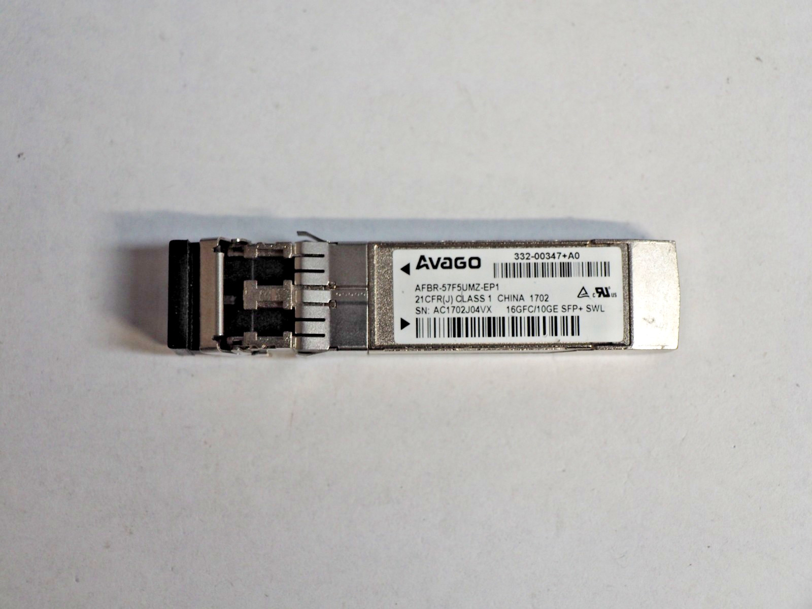 Avago AFBR-57F5UMZ-EP1 16GB SFP Optical Transceiver