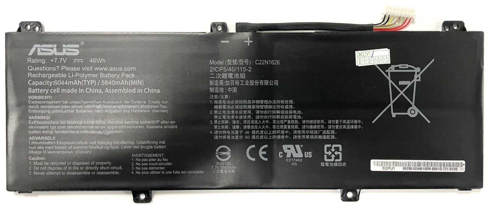 New Genuine C22N1626 Battery for Asus Chromebook Flip C213 C403NA C213NA C213SA