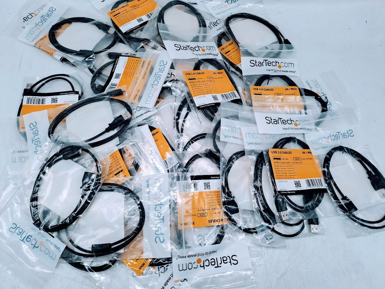 Lot of 54 StarTech UUSBHAUB3 3ft Micro USB Cable A to Micro B