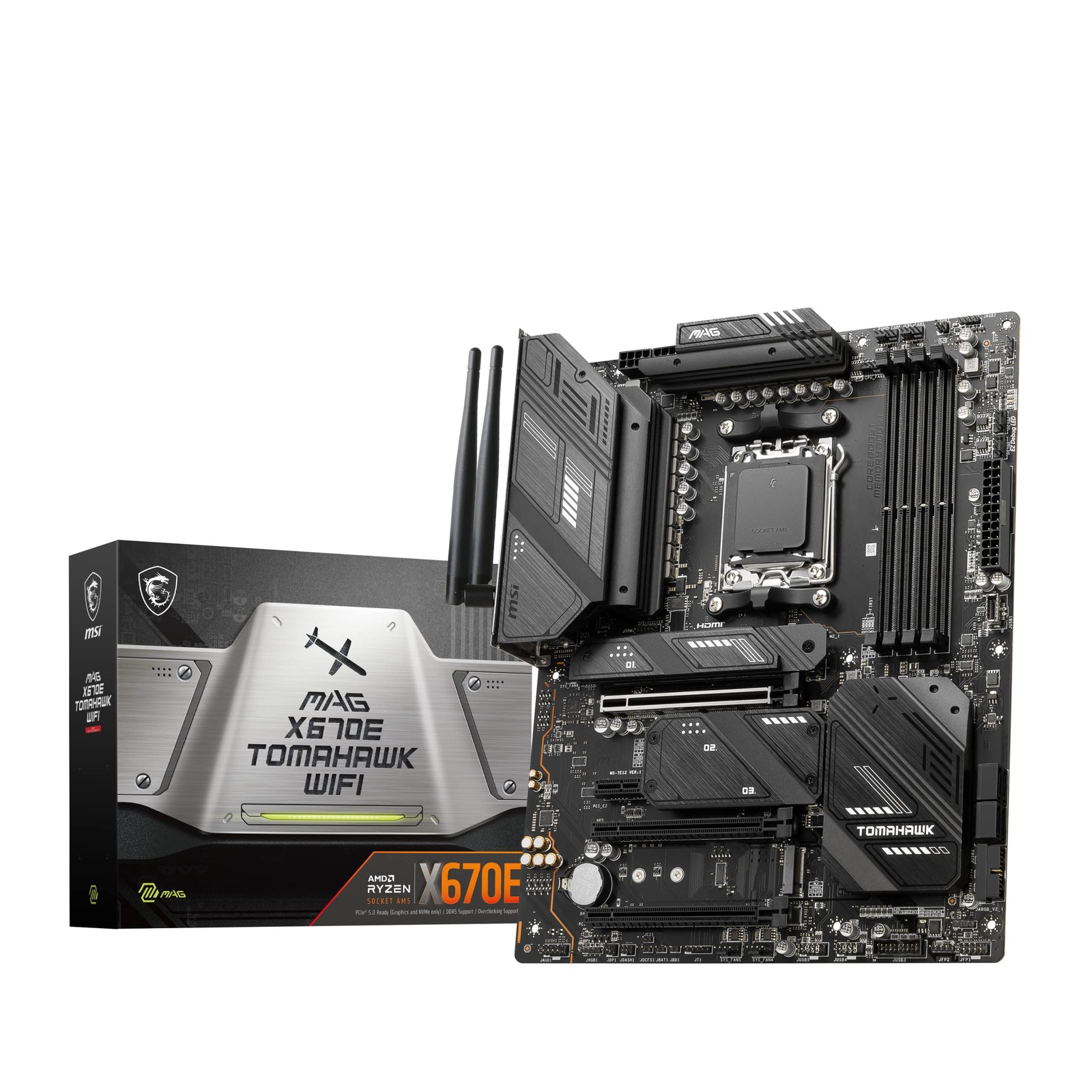 MSI MAG X670E Tomahawk WiFi Gaming Motherboard AMD Ryzen 9000/8000/7000 Series