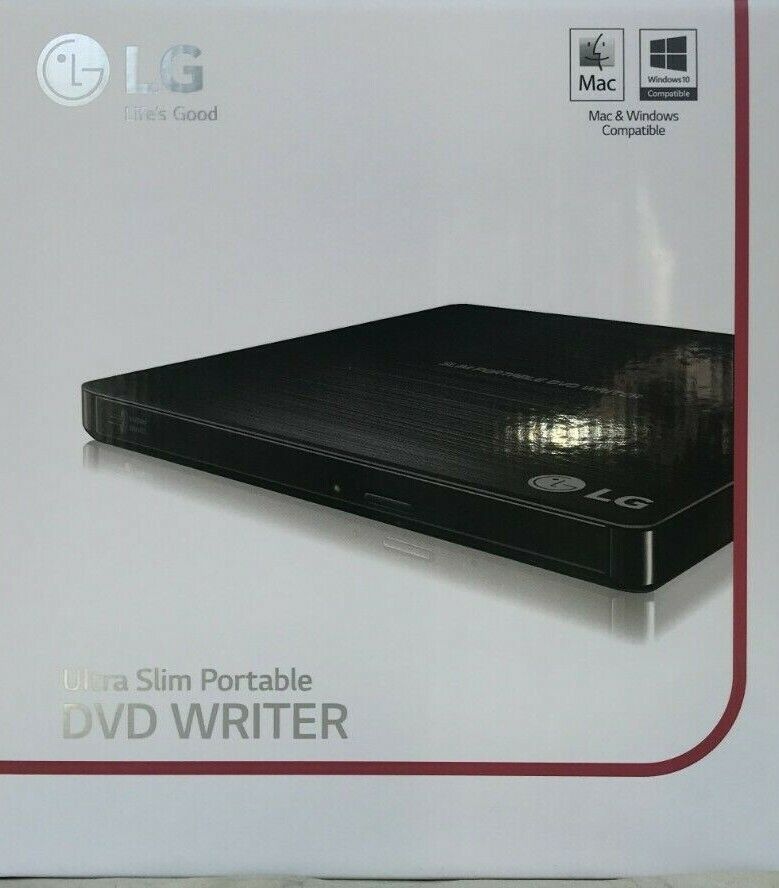 LG - GP60NB50 - 8X USB 2.0 External Ultra Slim Portable DVDRW - Black