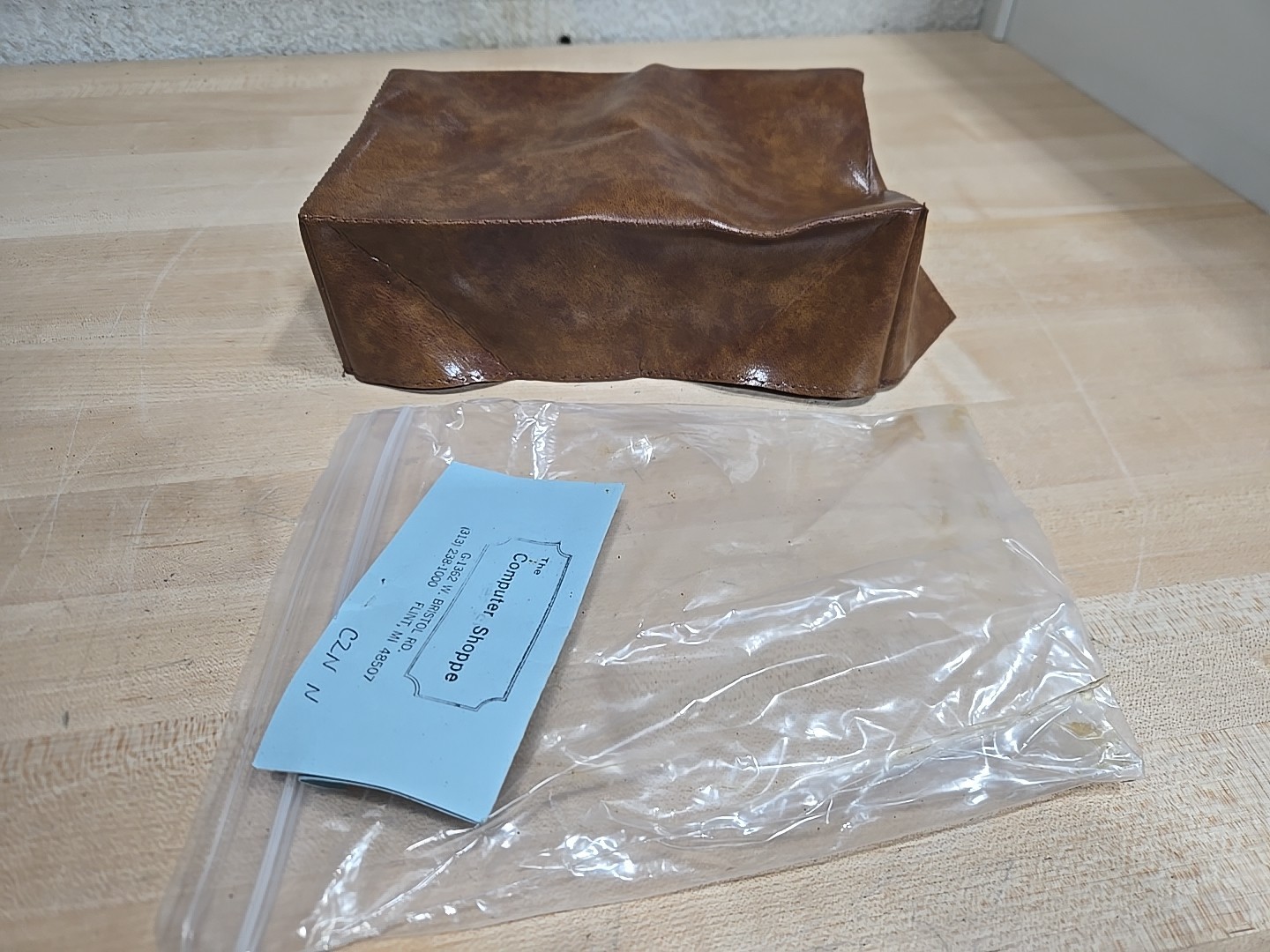 Vintage Vinyl Cover For Commodore C2N Cassette Unit New NOS Brown 8x5x2.5