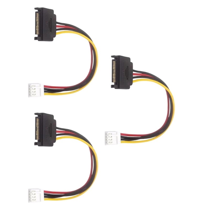 4Pin Female to 15Pin Power Converter Adapter Cable Power 15p to 4p Converter