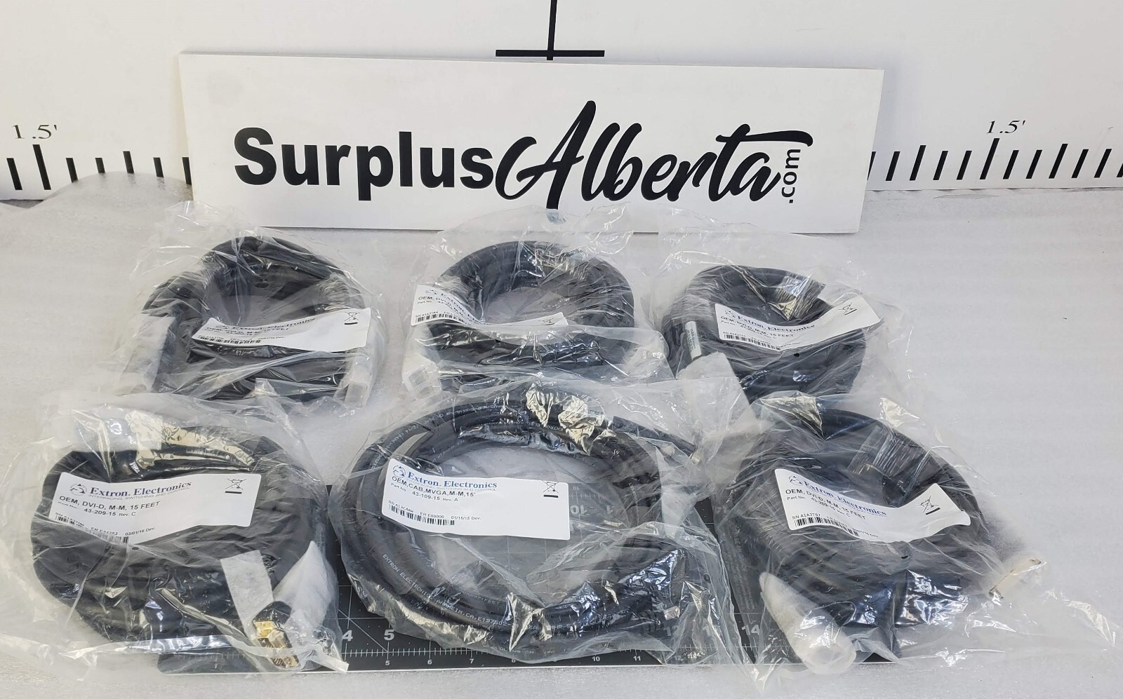 Extron Electronics Cable 43-209-15 OEM - DVI-D - M-M 15FT - NEW x 5 Units +