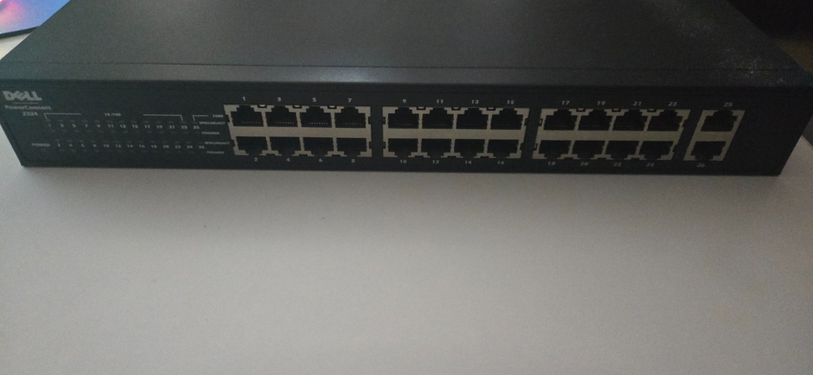 Dell PowerConnect 2324 24‑Port 10/100 Ethernet Switch + 2 Gigabit Uplink Ports