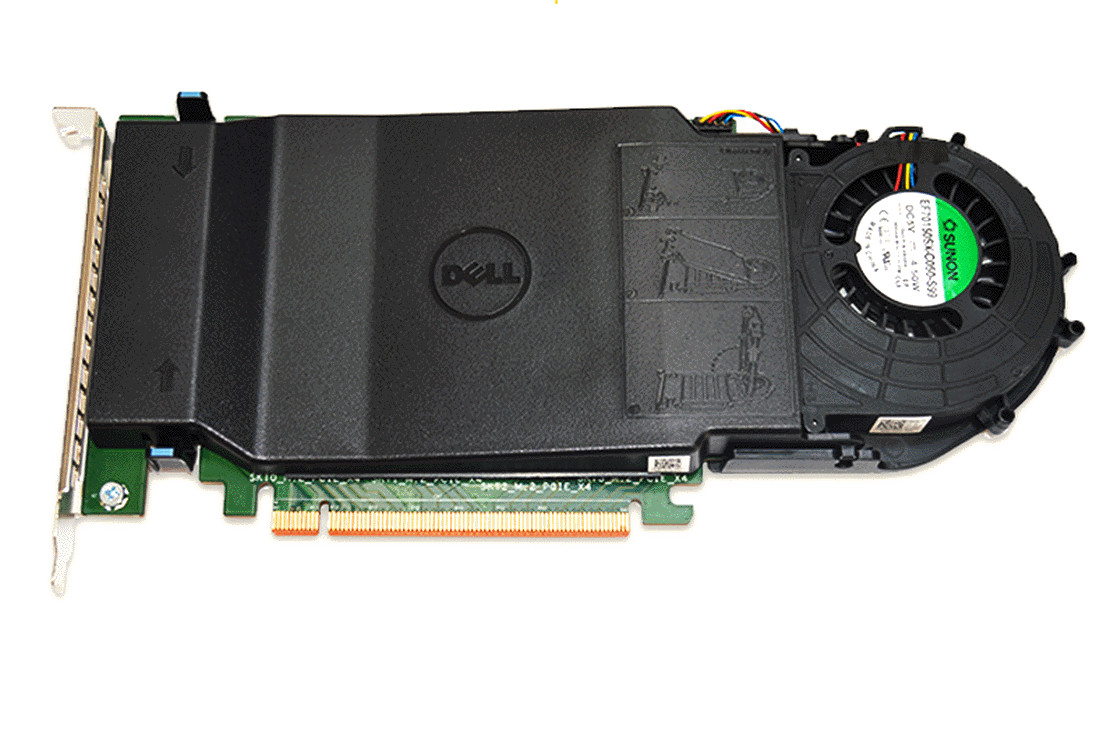Dell Ultra 4x M.2 NVMe SSDs to x16 PCIe Adapter Card 80G5N 6N9RH TX9JH DPWC400