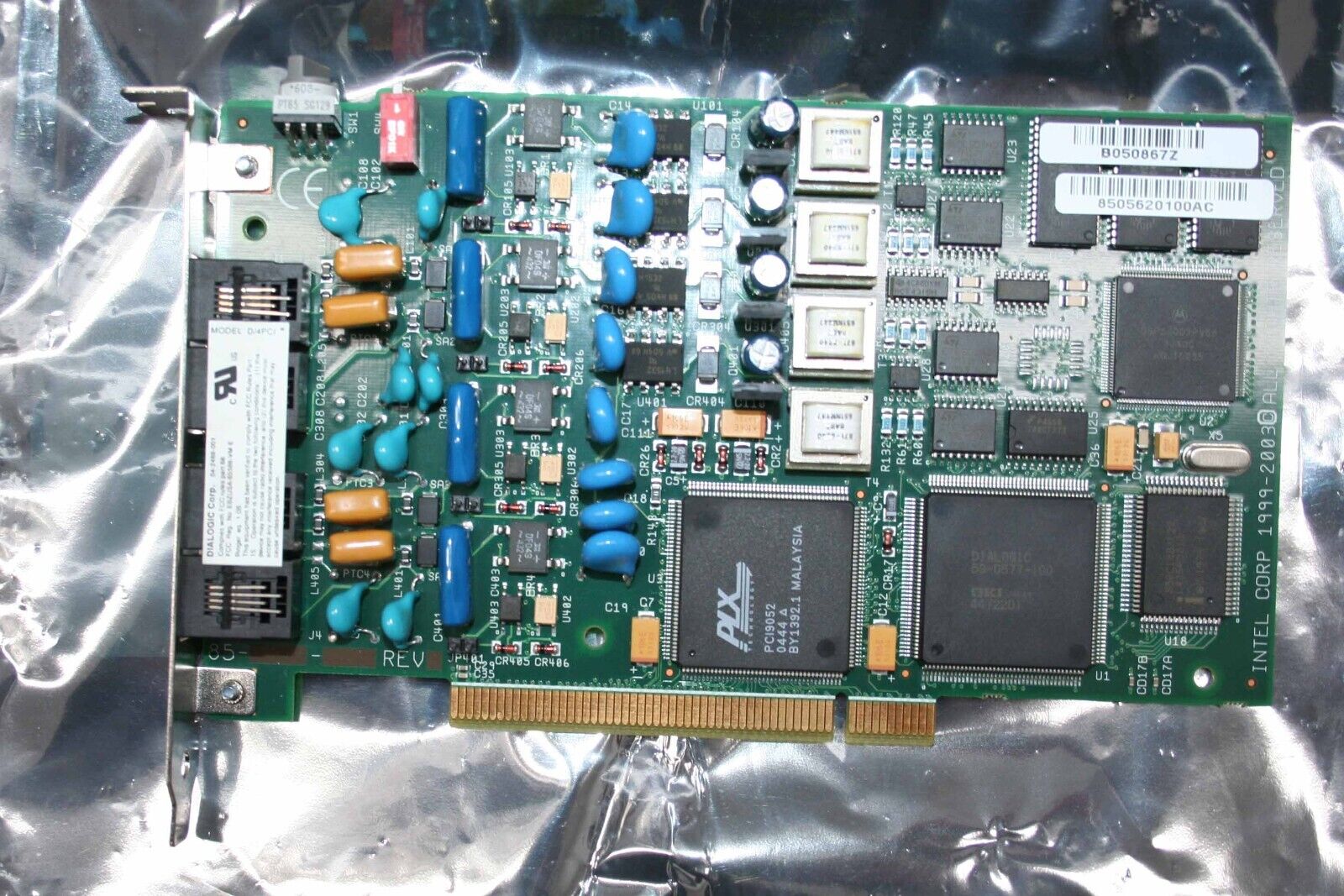 DIALOGIC D/4PCI D4PCI 4-PORT PCI VOICE FAX CARD 04-2488-001