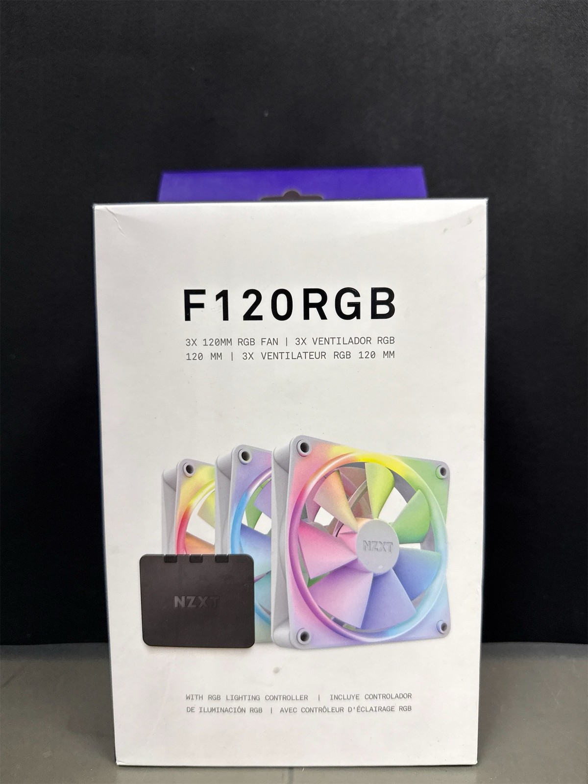 F120RGB Duo - 120mm Dual-Sided RGB Fan - Triple Pack (White) w/RGB Controller