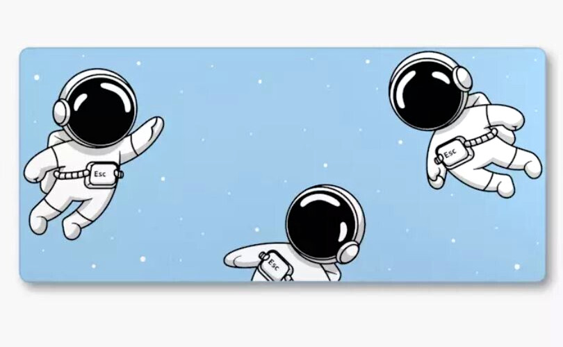 KeyCadets Gravity Deskmat Computer  Color Periwinkle 900x400x4mm MDX-36118-3