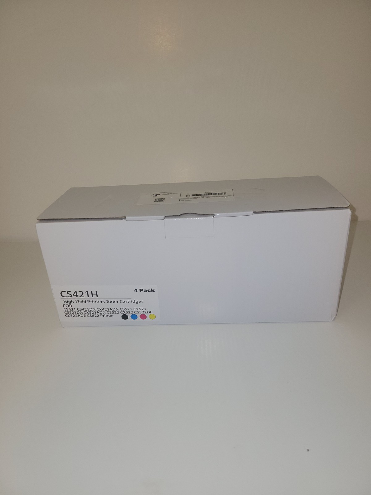 Cs421h High Yield Printer Toner Catridges 4pk Black Cyan Magenta Yellow Yellow